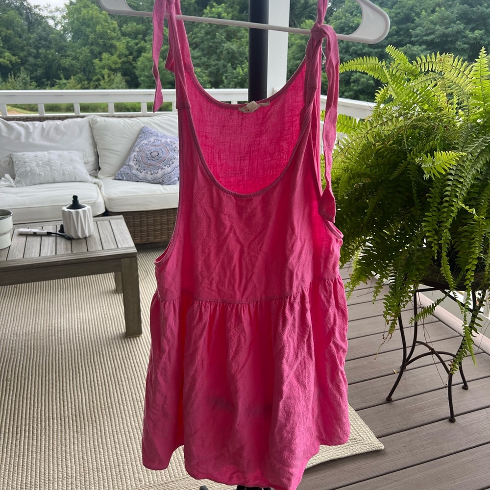 pacsun pink tie dress